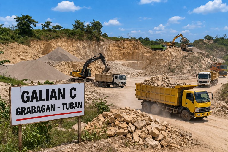 Aktivitas Tambang di Grabagan Terus Bergulir, Dugaan Pelanggaran dan Minimnya Respons Aparat Jadi Sorotan