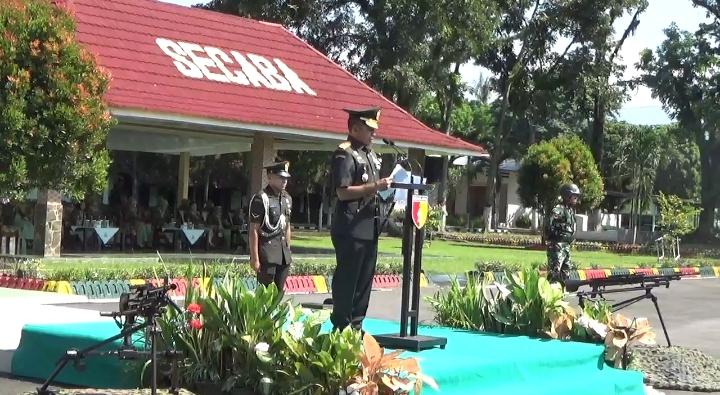Komandan Resimen Induk Daerah Militer V/Brawijaya Resmi Membuka Diktuba TNI AD Gelombang II Tahun 2026 di Secaba Jember